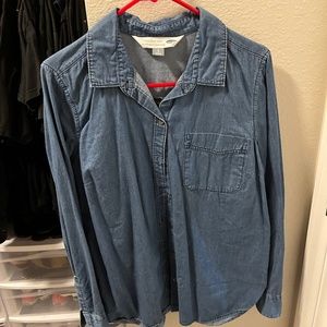 Jean button down